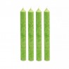 4 bougies en stéarine végétale bio - Verte