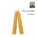2 Bougies Petites 100% cire d'abeille