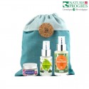 Kit de 3 soins bio du Visage et leur pochette